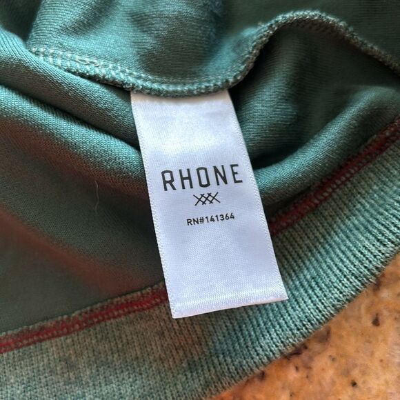 Rhone Commuter Quarter Zip Green st Patrick’s Day Sweater Mens Size Medium - Picture 9 of 10